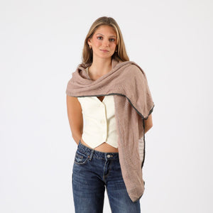 Pañuelo Liso Gil Plisado Beige Humana