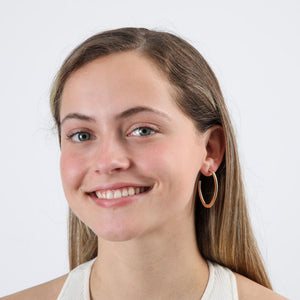 Aros Argolla Thin Dorado Humana