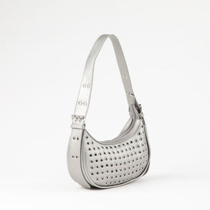 Cartera Hombro Amelie Plateado I-D