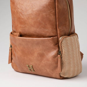 Mochila Anisa Ecocuero Camel Humana