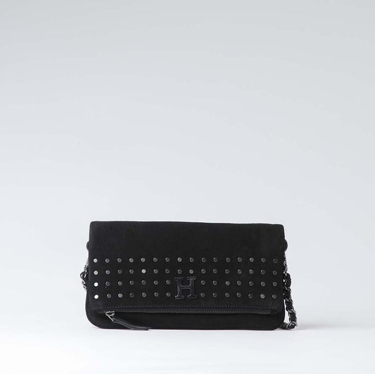 Cartera Cruzada Folded Black Humana