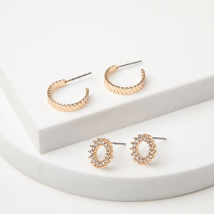 Aros Set Apricot Crush 5 Dorado Tatienne