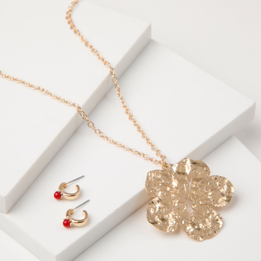 Collar Set Flowered Psychodelia 2 Dorado Tatienne