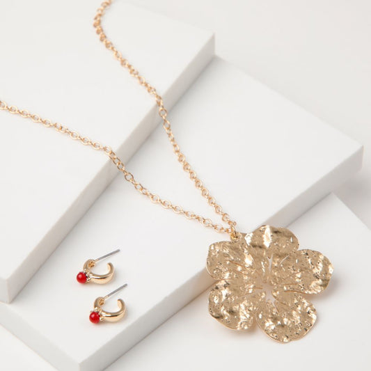 Collar Set Flowered Psychodelia 2 Dorado Tatienne
