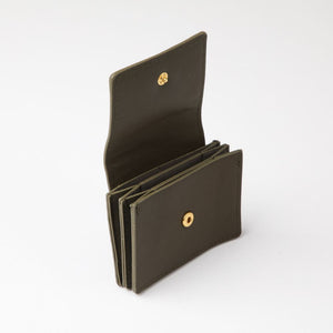 Billetera chica Nils Ecocuero verde Tatienne