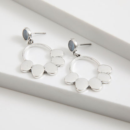 Aros Mediano Zeo Plateado Tatienne