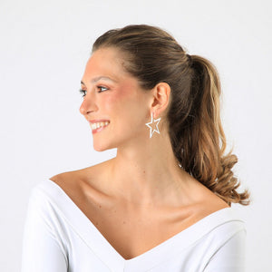 Aros Argollas Rina Plateado Humana