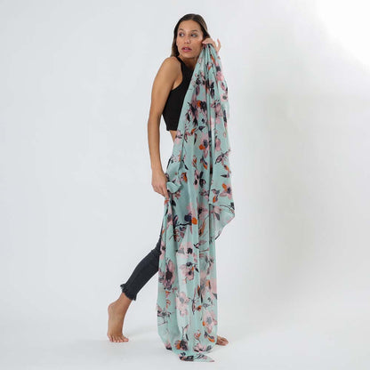 Pañuelo Estampado Ceci Verde Humana