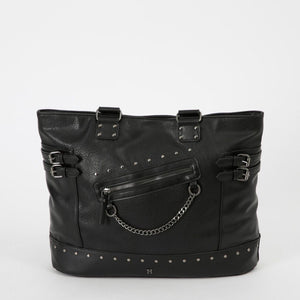 Cartera Tote Cindi Ecocuero Negro Humana