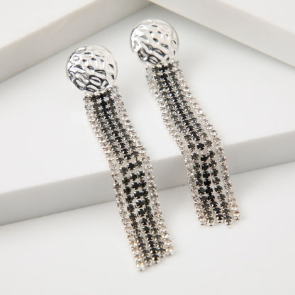 Aros Largo Panay Plateado Tatienne