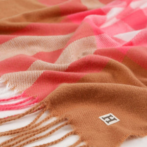 Manta  Check Rosado Humana