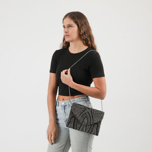Clutch Tropez Plateado Humana
