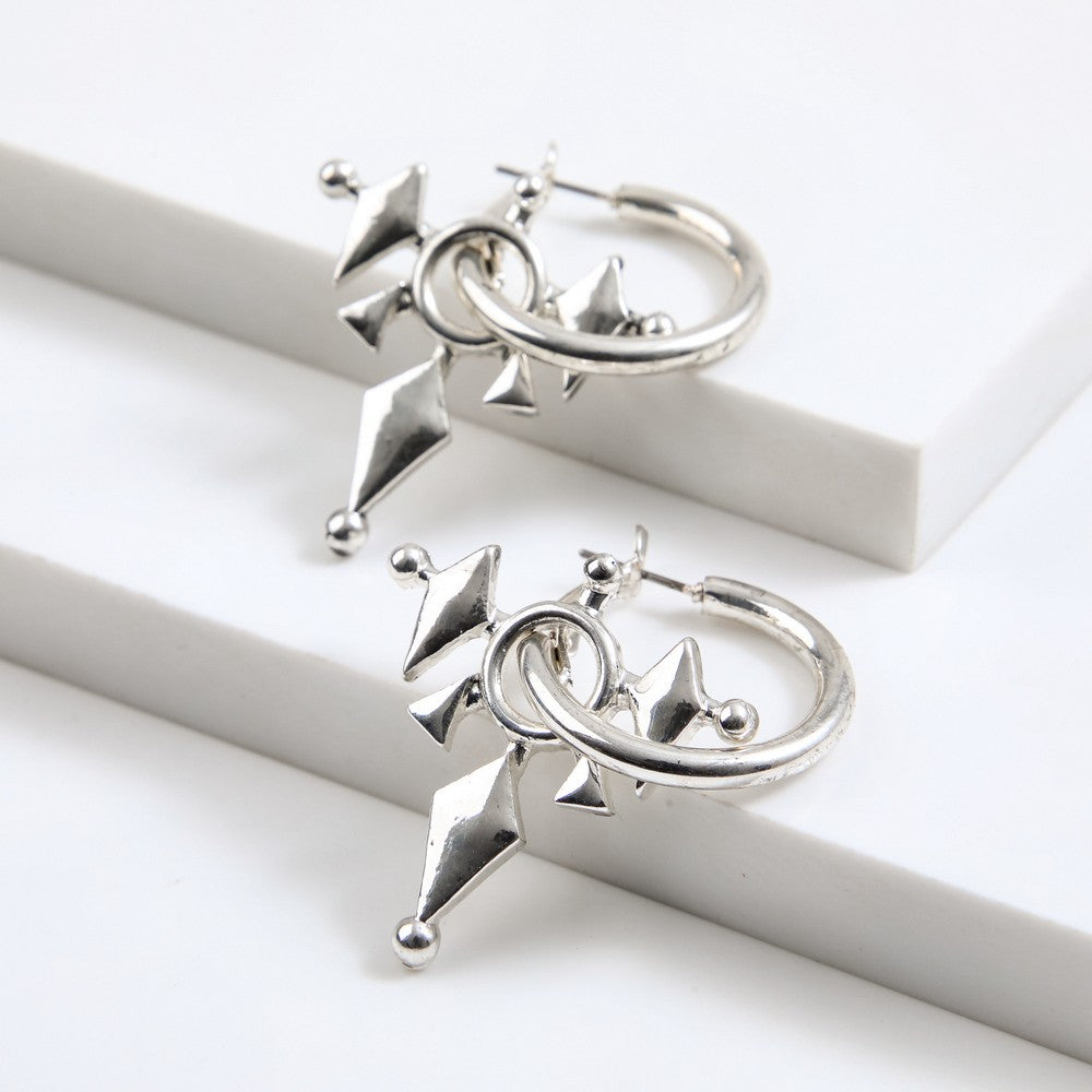 Aros Argollas Vail Plateado Humana