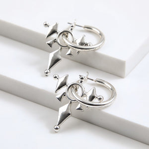 Aros Argollas Vail Plateado Humana