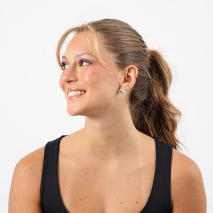 Aros Pegado Marie Plateado Humana