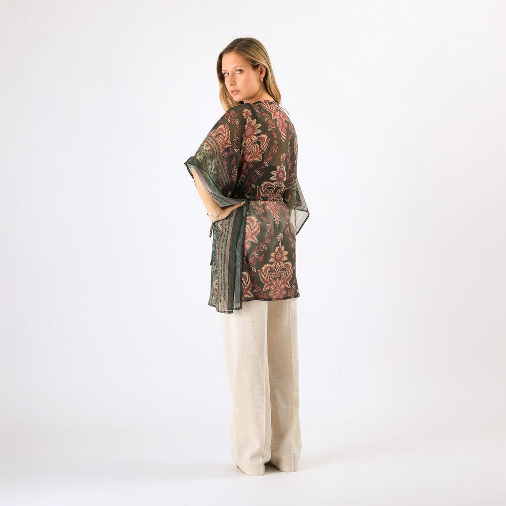 Kimono Closed Turkana Green Tatienne