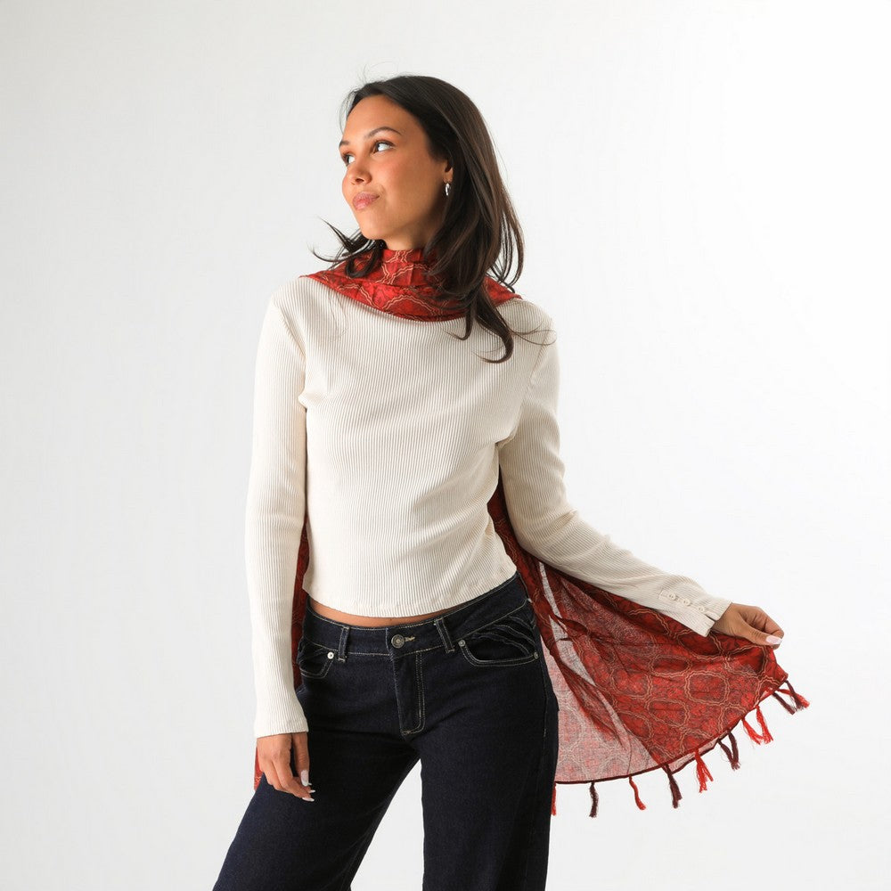 Pañuelo Estampado Gabe Rojo Humana