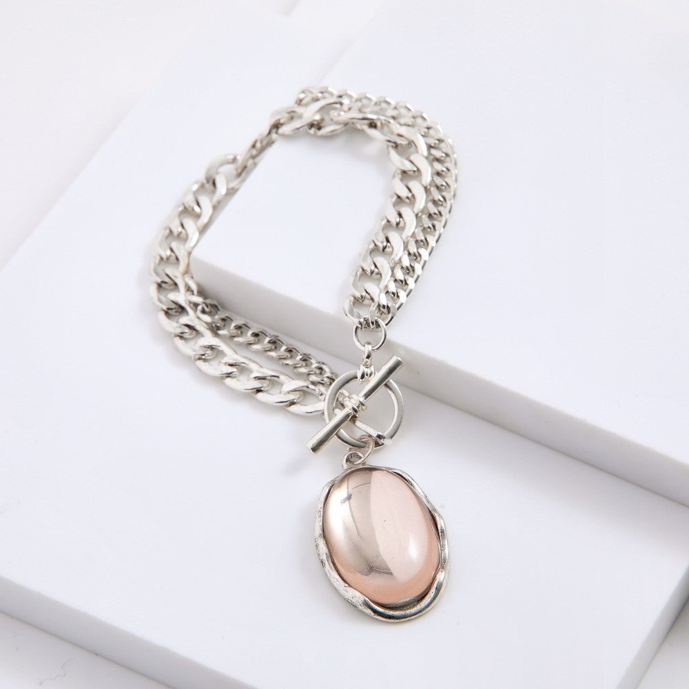Pulsera Blanda Yen Plateado Humana
