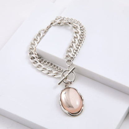 Pulsera Blanda Yen Plateado Humana