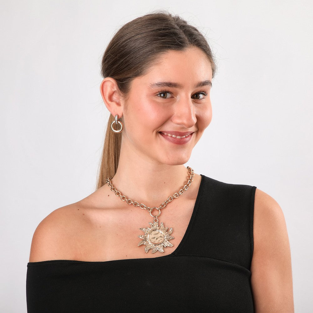 Set De Collar Solei Dorado Humana