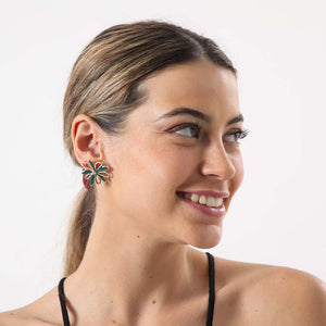 Aros Pegado Pua Verde Tatienne