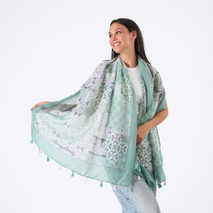 Pañuelo Estampado Alcudia Verde Id