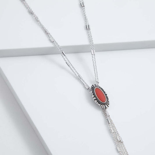 Collar Largo Marbella Rojo Humana