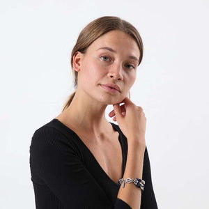 Pulsera Blanda Sky Plateado Humana