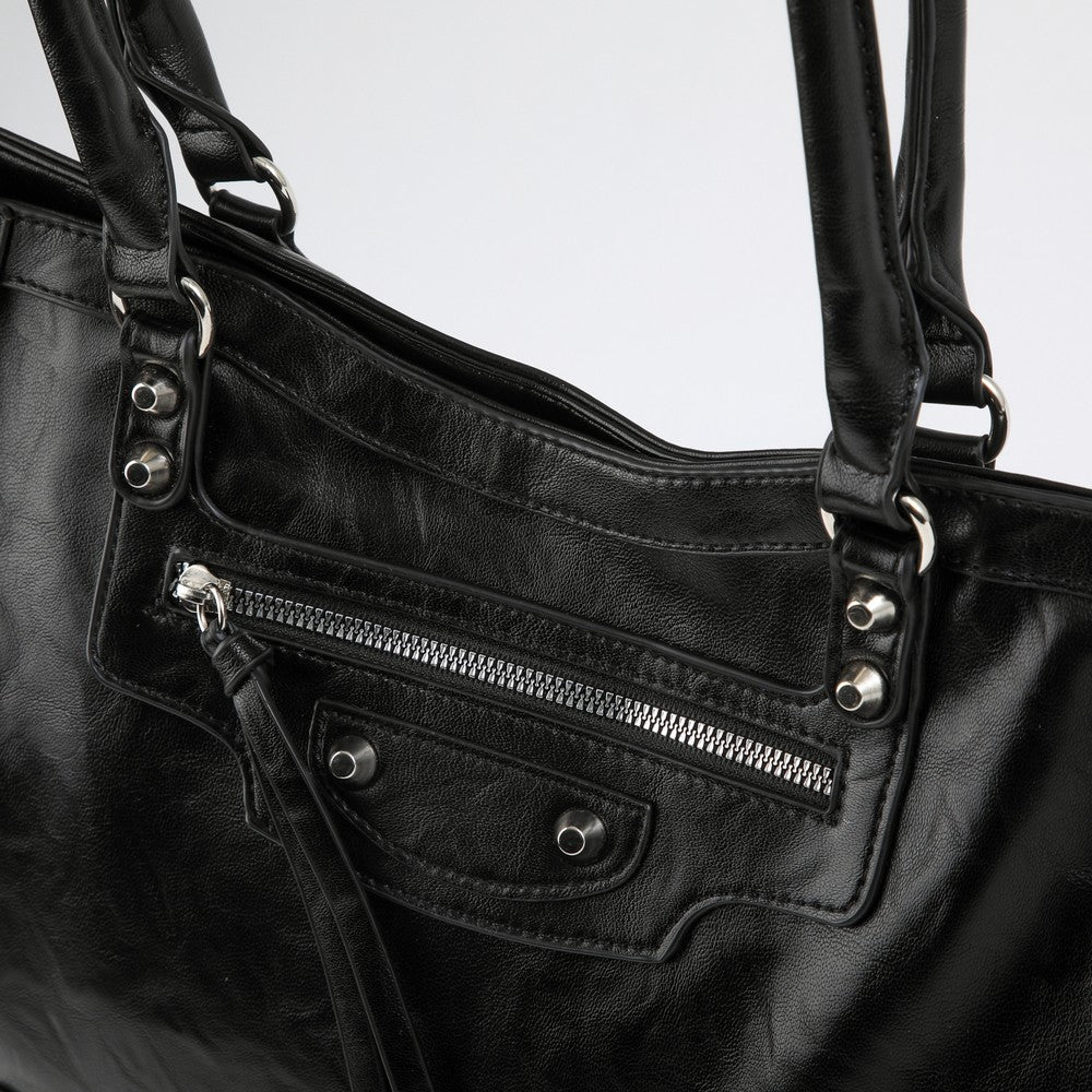 Cartera Tote Mia Black Humana