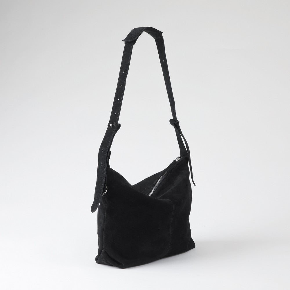 Cartera Cruzada Angie Black Suede Humana