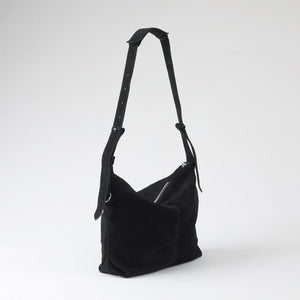 Cartera Cruzada Angie Black Suede Humana