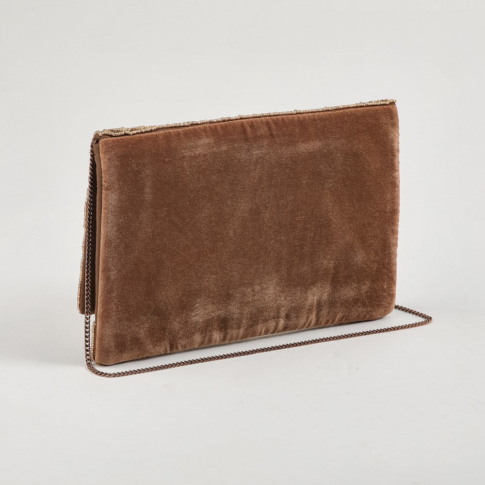 Cartera Clutch Billie Dorado Humana