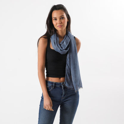 Pañuelo Liso Domenica Azul Tatienne