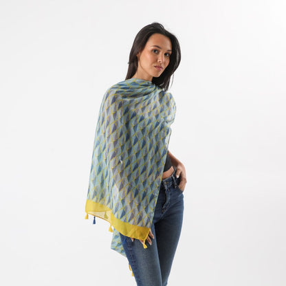 Pañuelo Estampado Petra Amarillo Tatienne
