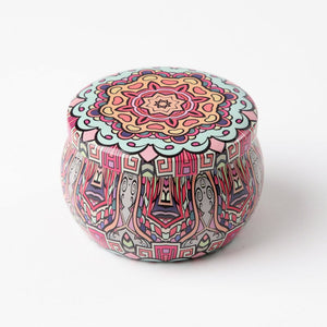 Joyero Metálico Mandala Rosado Humana