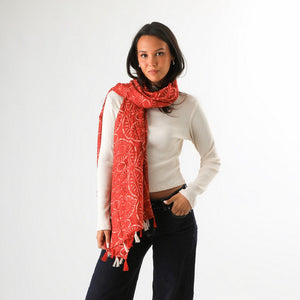 Pañuelo Estampado Hans Rojo Humana