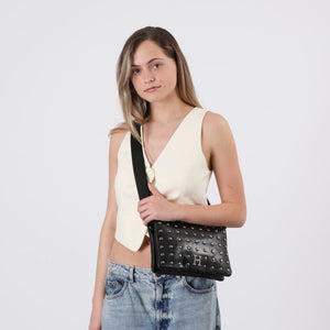 Cartera Bandolera Barbara Ecocuero con tachas Humana