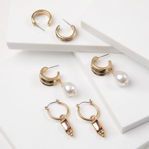 Set De Aros Guada Plateado Humana