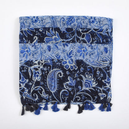 Pañuelo Estampado Alheli Blue I-D