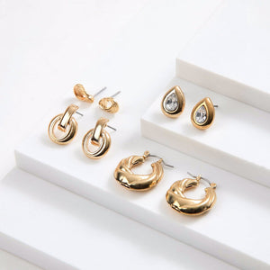 Set De Aros Clara Dorado I-D