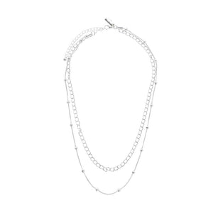 Collar Largo Germana Plateado Humana