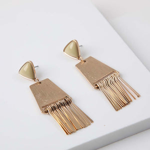 Aros Largos Tilandsia Dorados Humana