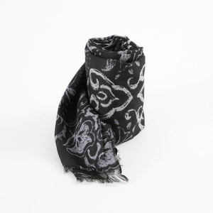 Pañuelo Estampado Dracena Negro I-D