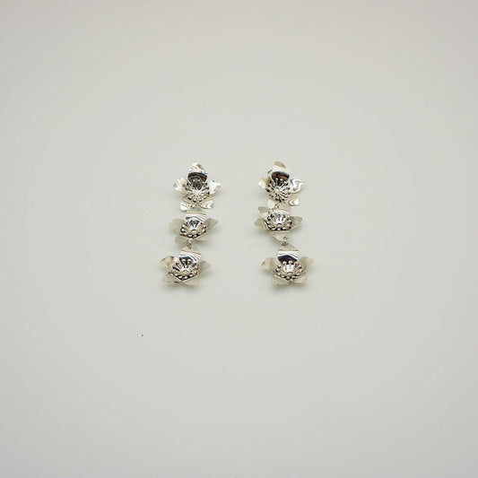 Aros largos Spring Plateados Tatienne