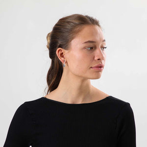 Aros Argolla Clémentine Plateado Tatienne