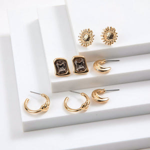 Set De Aros Nerea Dorado I-D