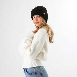 Gorro Lana Rolo Black Humana