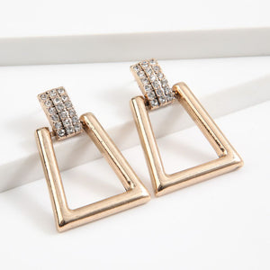 Aros Mediano Trap Dorado Fiesta Humana