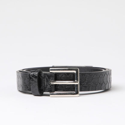 Cinturón Snake Silver Negro Tatienne