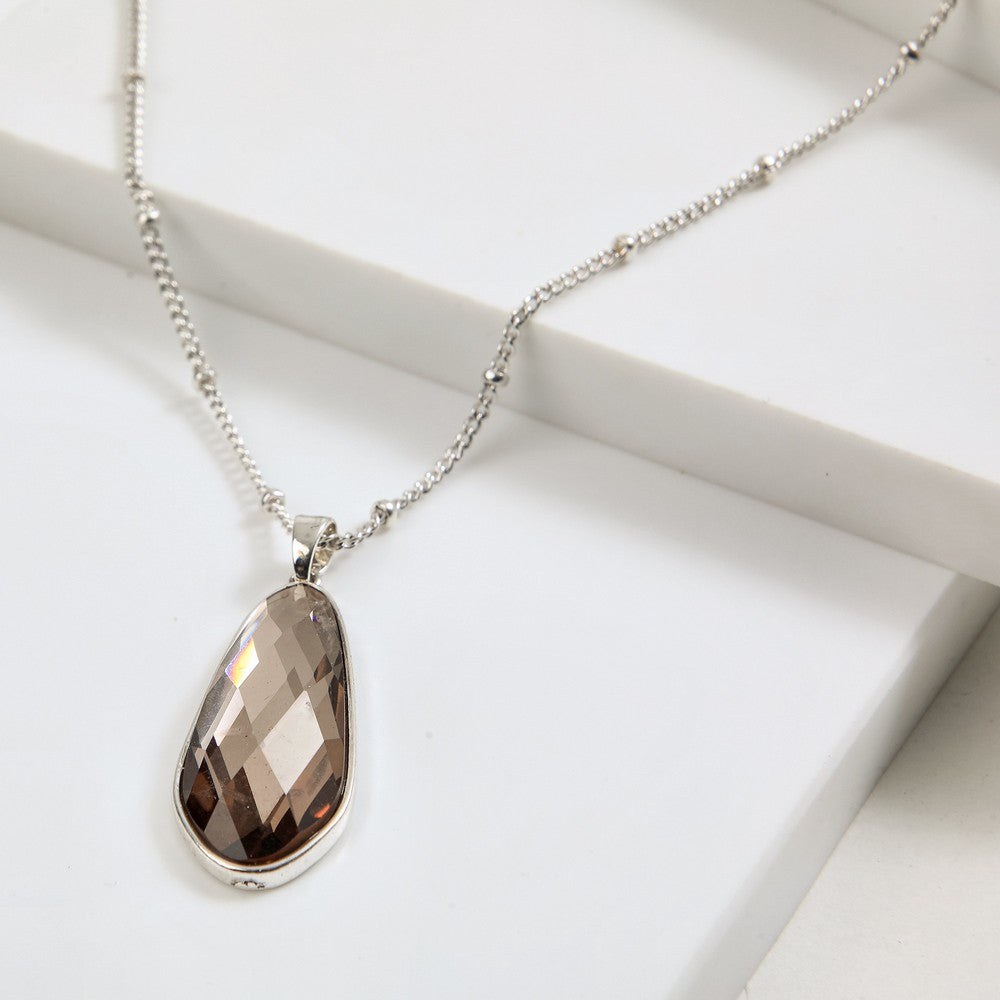Collar Corto Nadia Plateado I-D